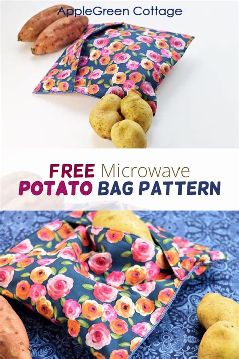 Diy Microwave Potato Bag Applegreen Cottage Recipe Potato Bag