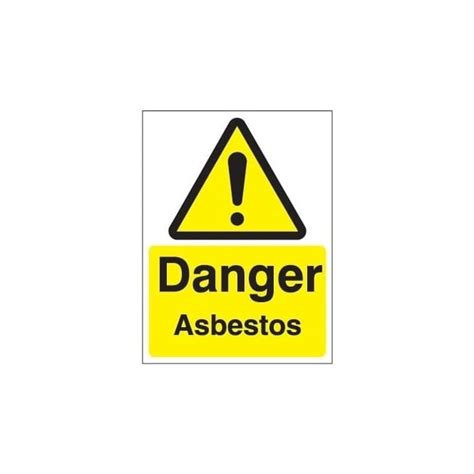 Danger Asbestos Sign Hazard Warning Signs PARRS