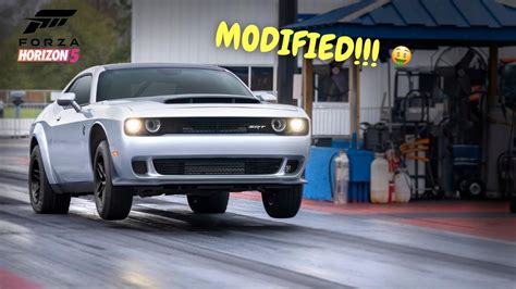 Modifying Of Dodge Challanger Into Beast Mood In Forza Horizon 5