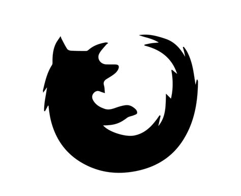 Mozilla Firefox Marca Navegador Logo S Mbolo Negro Dise O Software