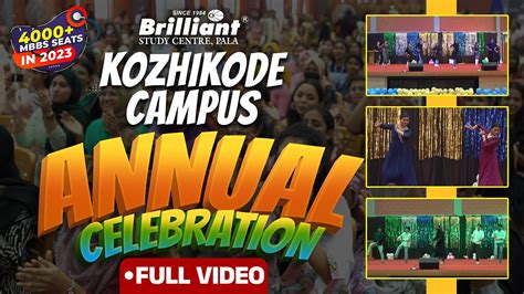 Brilliant Kozhikode Campus Annual Day Celebration Full Video YouTube