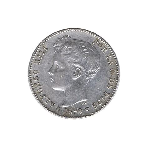 Peseta Plata Alfonso Xiii Sg V