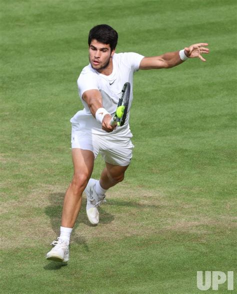 Photo Novak Djokovic Vs Carlos Alcaraz Mens Final At Wimbledon 2023