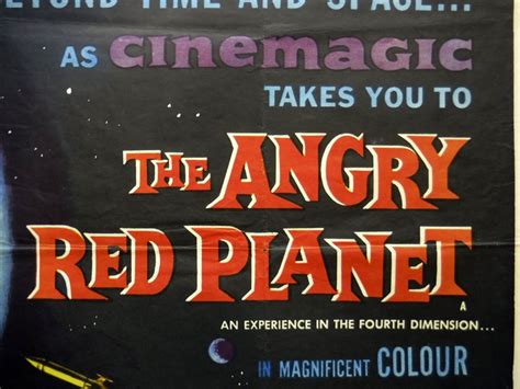 The Angry Red Planet Poster, UK Quad, 1959