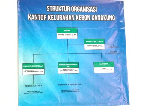 STRUKTUR ORGANISASI KANTOR KELURAHAN KEBON KANGKUNG