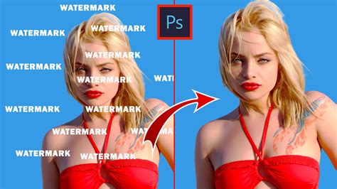 Photoshop Tutorial How To Remove Watermarks Easily L Remove Watermark In Photoshop Youtube