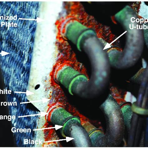 Air Conditioner Evaporator Coil After Slicing To Allow For Examination