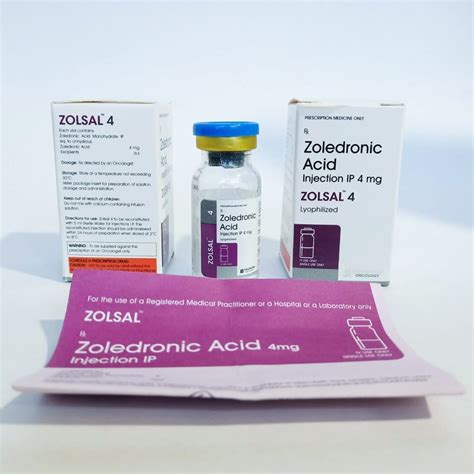 Zoledronic Acid Injection 4mg Packaging Type Vial Packaging Size 10