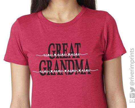 Great Grandma Heart Names Personalized Triblend Tee Slim Shorts