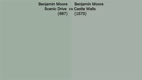 Benjamin Moore Scenic Drive Vs Castle Walls Side By Side Comparison