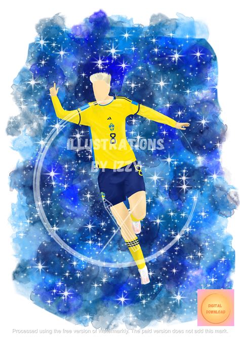 Lina Hurtig Womens World Cup 2023 Sweden Football Etsy