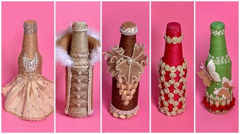 Jute Rope Bottle Decoration Ideas Home Decor Ideas Jute Craft