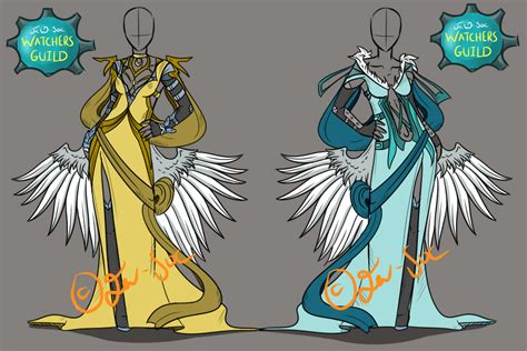 Winged Double Outfit Raffle Closed By Jxw Spiralofchaos On Deviantart