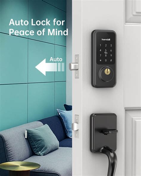 Smart Front Door Lock Keyless Entry Bluetooth App Control Hornbill