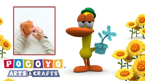 Pocoyo Arts Crafts Maceta Pintada Youtube