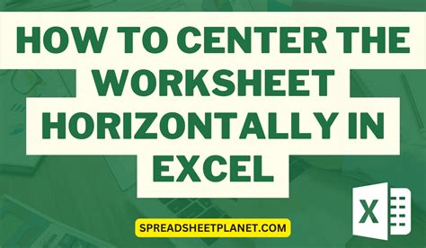 Center The Worksheet Horizontally On The Page In Excel Easy Ways