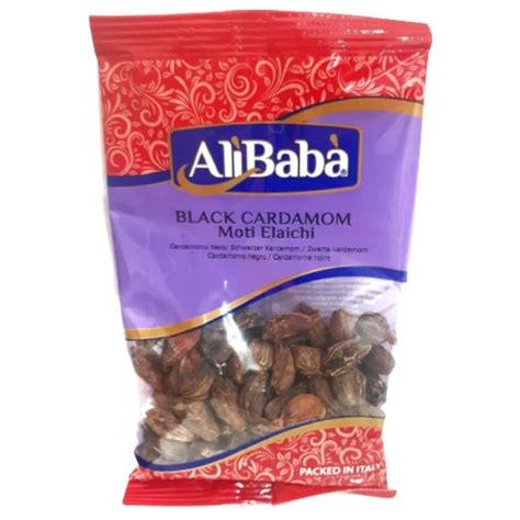 BLACK CARDOMOMS ALI BABA 50G Sultan Spices Best Indian Grocery Store