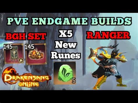 Drakensang Online RANGER PVE ENDGAME BUILDS WITH BGH SET 5 NEW