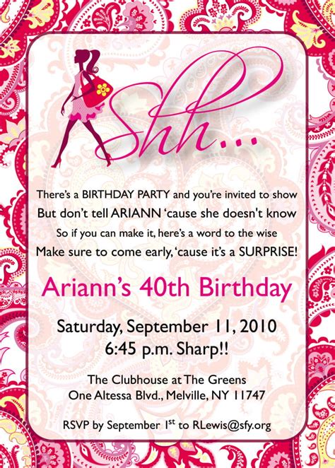 Free Printable Surprise Birthday Invitations Free Invitation