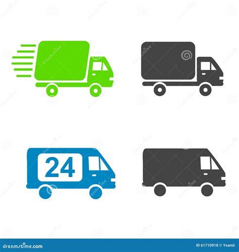 Delivery Trucks Stock Vector Illustration Of Mataphor