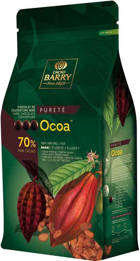 Cacao Barry Ocoa Chokolade Mørk 70 1 Kg Bagebixendk