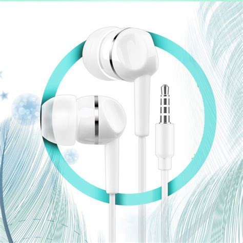 Wired Earbuds With Microphone And Volume Control In Ear Ergonomic Noise Lsolating Headphones