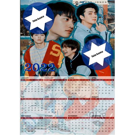 Jual KALENDER EXO A3 2022 CUSTOM KALENDER KUSTOM CUSTOM KPOP EXO