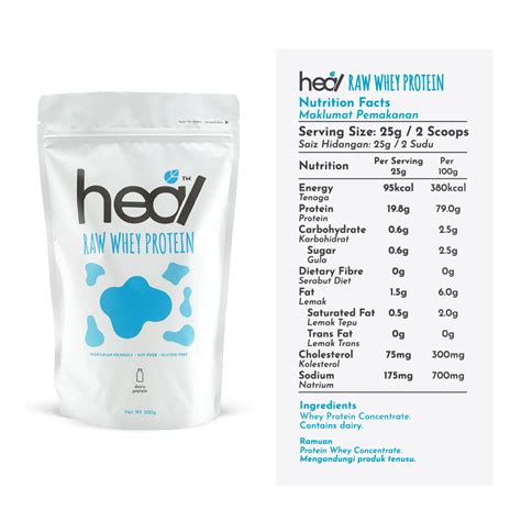 Heal Raw Whey Protein, 500g – Heal Nutrition MY