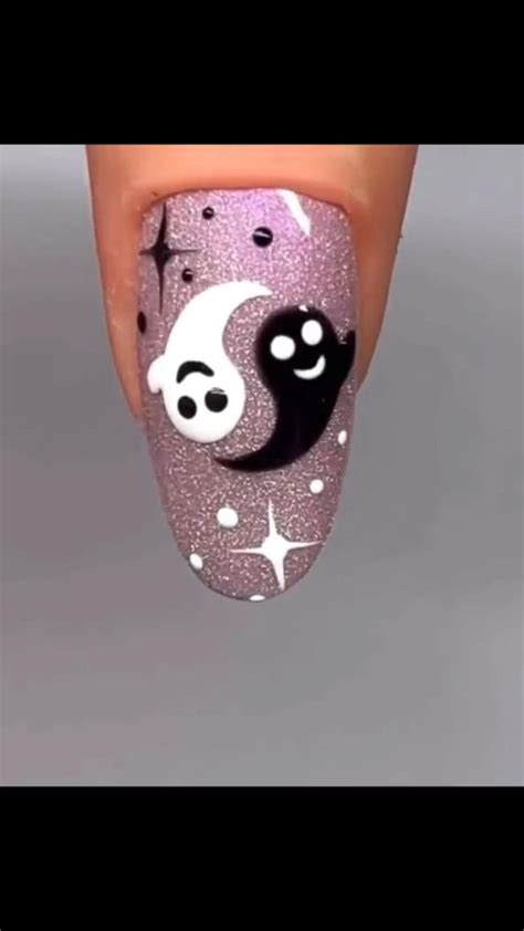 Halloween Cute Nails With Easy Tutorial Halloween Nail Designs