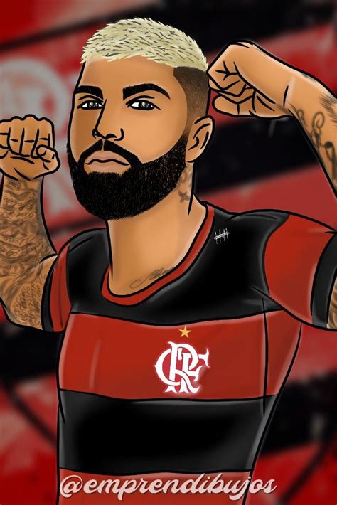 Gabigol De Flamengo Caricaturas Arte Foto