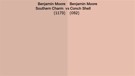 Benjamin Moore Southern Charm Vs Conch Shell Side By Side Comparison