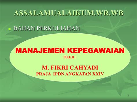 Administrasi Kepegawaian Di Sekolahan Ppt