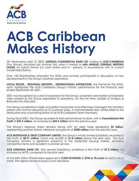 Agm Notices Acb Caribbean