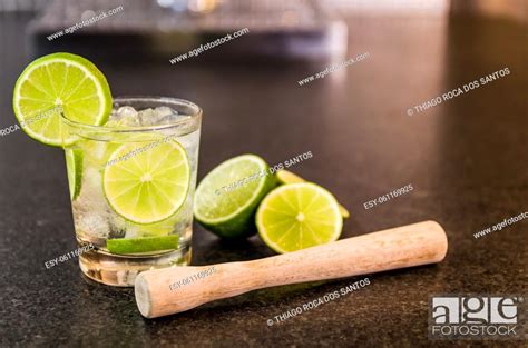 Caipirinha Traditional Brazilian Alcoholic Drink Typical Drink Made