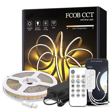 Fcob CCT LED Lights Kit 640 LEDs Tuya Voice WiFi Bluetooth APP Dimmable