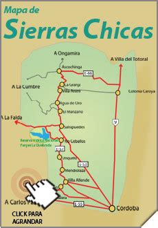 Rutas y Accesos a Ongamira Córdoba Sierras Chicas Turismo Cómo