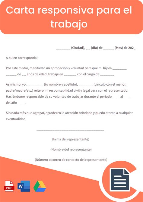 Carta Responsiva De Trabajo Word Ini Huruf R Images Images Themelower