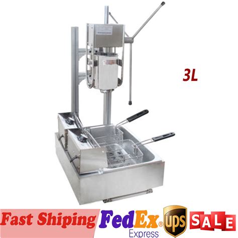 L Commercial Manual Churros Machine Vertical Spanish Donuts Churrera