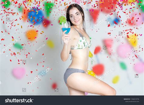 Sexy Hot Girl Wearing Bikini Dancing Stock Photo 1196819776 Shutterstock