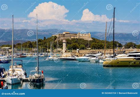 Harbor Port And Yacht Marina And Fort Carre Castle Offshore Azure Cost