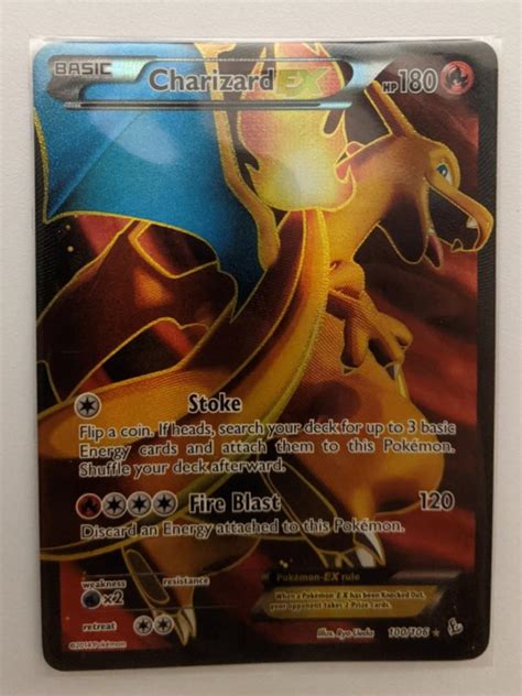 Charizard Ex 100106 Full Art Ultra Rare Nm Pokemon Xy Flashfire