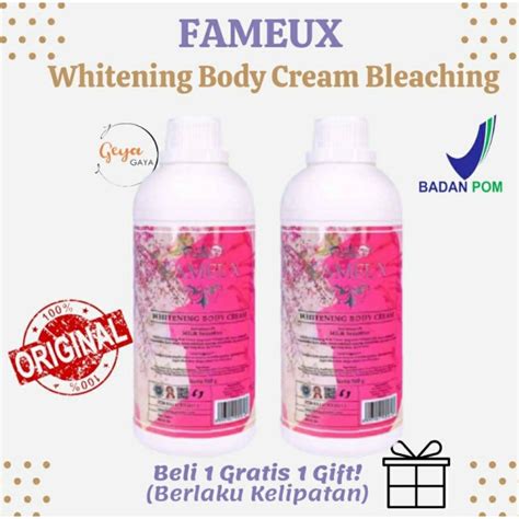 Fameux Whitening Body Cream Bleaching Fameux With Niacinamide