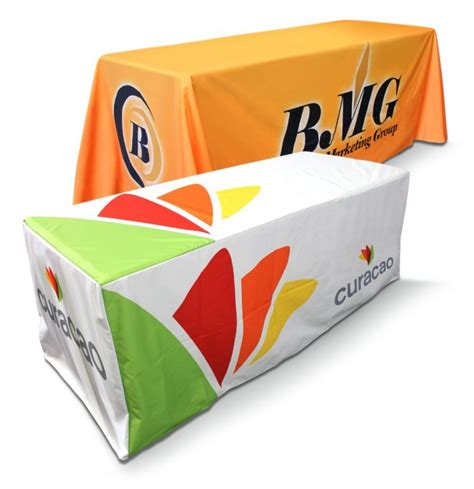 Cheap Custom Tablecloths With Logo For Make Attention at Tradeshows | Table Covers Depot