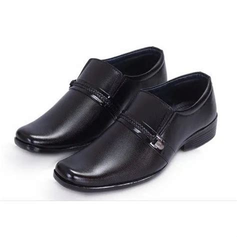 Male Black Mens Slip On Synthetic Leather Formal Shoes Size 6 10 At Rs 235pair In Agra