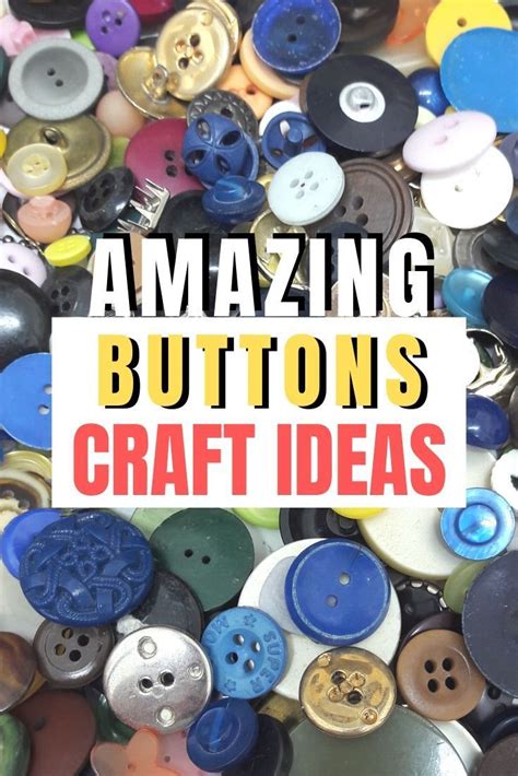 Craft Projects With Buttons Button Crafts Buttons Crafts Diy Button