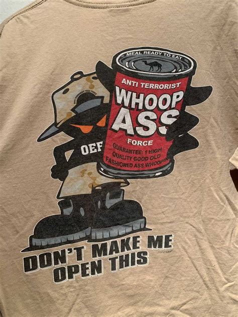 Brand Rare Vintage Rare Whoop Ass Kuwait Anti T Gem