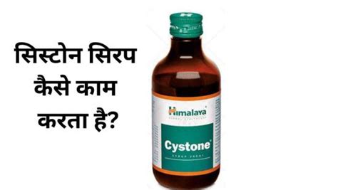 Cystone Syrup Uses In Hindi सिस्टोन सिरप की जानकारी हिंदी में