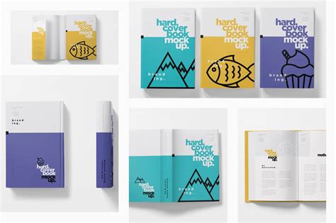 Dust Cover Hardcover Book Mockups MasterBundles