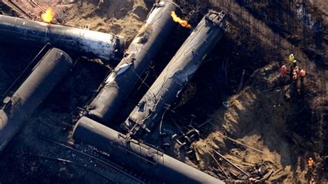 Evacuation Order Lifted Near Derailed Alberta Propane Cars Cbc News