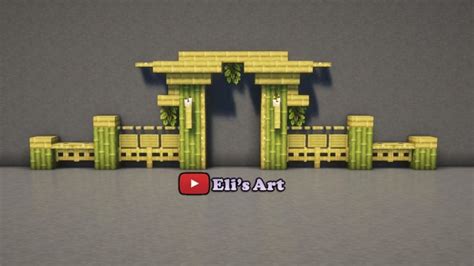 Minecraft: 20+ Bamboo Fence and Wall Design Ideas | Minecraft blueprints, Minecraft wall, Minecraft